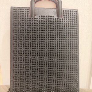 Christian Louboutin Studded Tote Bag – Black | Excellent Condition